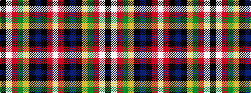 idealised woven sample of pattern KWRGYKBKRW
