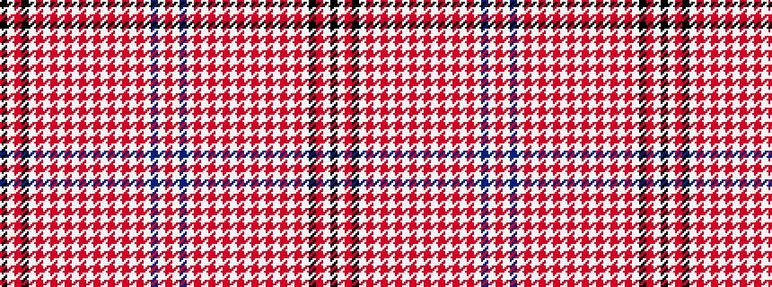 idealised woven sample of pattern KWRKWRWRWRWRWRWRWRWRWBWR