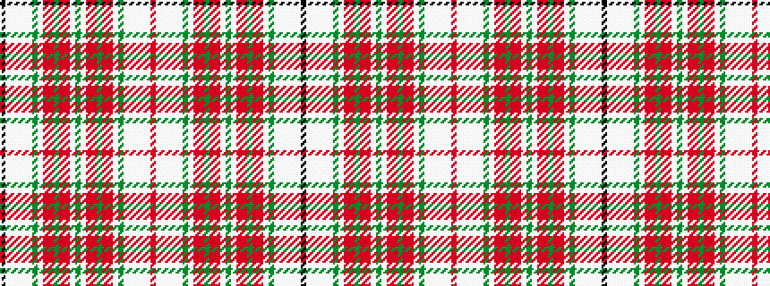idealised woven sample of pattern KWWWWWGWRRGRRWGWRRGRRWGWWWWWR