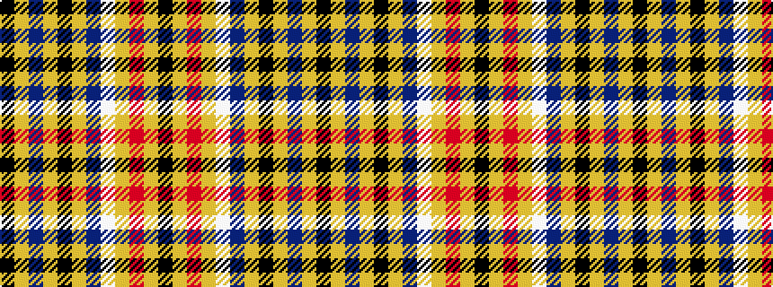 idealised woven sample of pattern KYBYKYBWYRYK
