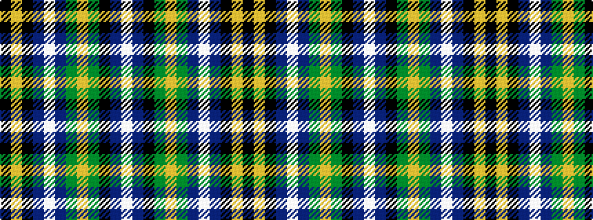 idealised woven sample of pattern KYKBWBGYGKBW