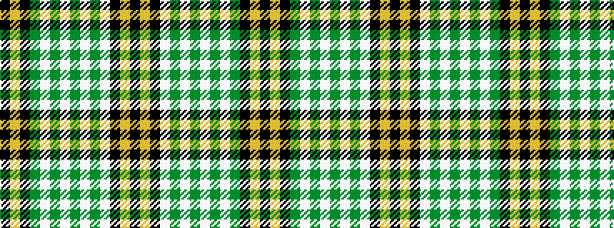 idealised woven sample of pattern KYKGWGWGWGWKYK