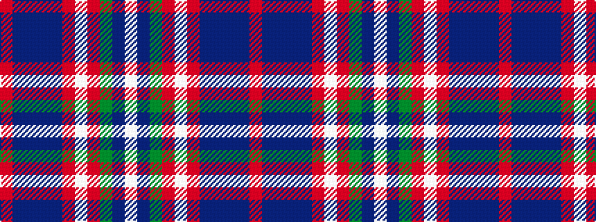 idealised woven sample of pattern RBBBBRWRGBW