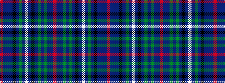 idealised woven sample of pattern RBBBKBGBWBKBGBGBBR