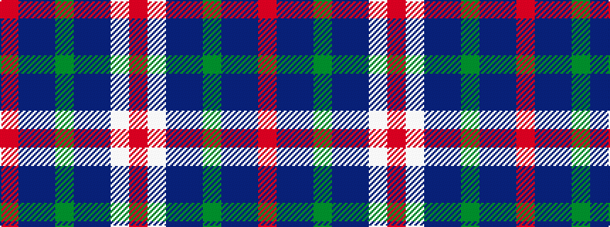 idealised woven sample of pattern RBBGBBWR