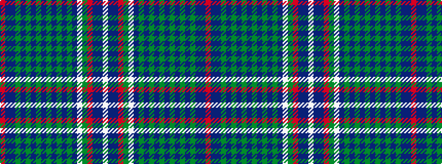 idealised woven sample of pattern RBBGBGBGBGBGBGBWGRBBW