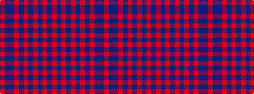 idealised woven sample of pattern RBBRBRBRBRBR