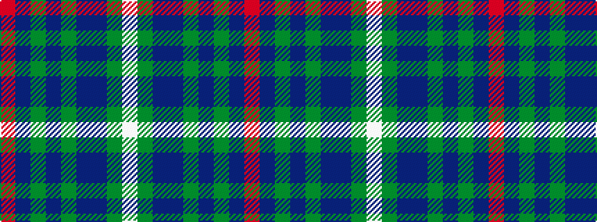 idealised woven sample of pattern RBGBGBBGW