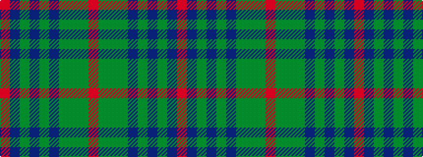 idealised woven sample of pattern RBGBGBGGGR