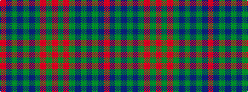 idealised woven sample of pattern RBGBGBGRGR