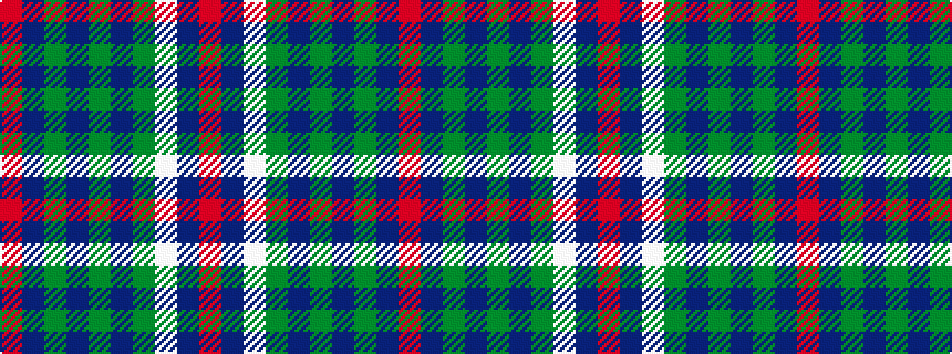 idealised woven sample of pattern RBGBGBGWBR