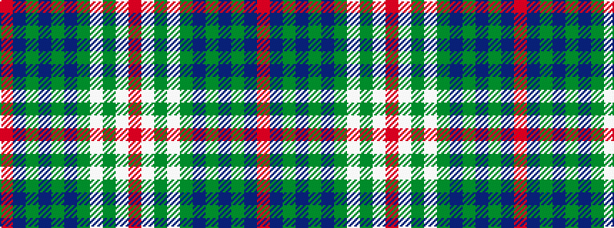 idealised woven sample of pattern RBGBGBGWGWR