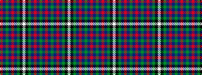 idealised woven sample of pattern RBGBRBGKWKGBRBGBR