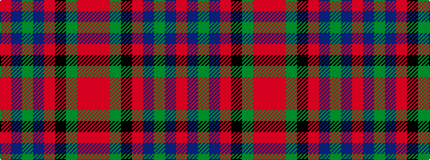 idealised woven sample of pattern RBGBRKGRR