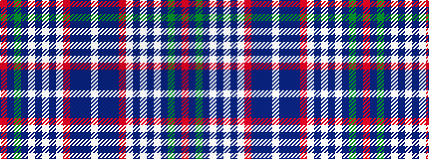 idealised woven sample of pattern RBGBWBWBWRBBBW