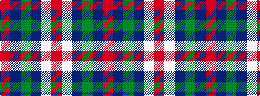 idealised woven sample of pattern RBGBWR