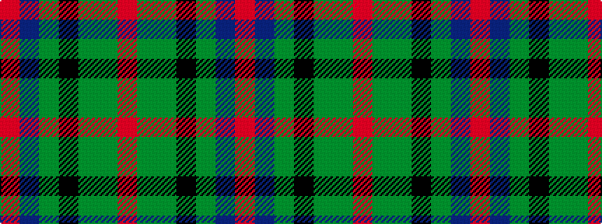 idealised woven sample of pattern RBGKGGR