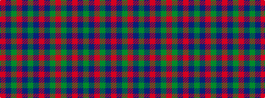 idealised woven sample of pattern RBGRBGBRBGR