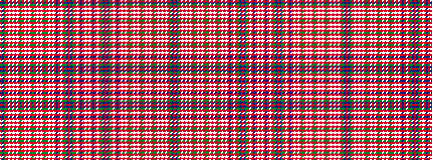 idealised woven sample of pattern RBGRWRWRWRGRWRWRGRWRWRGRWRWRBRWRGBRBGRWRBRWR