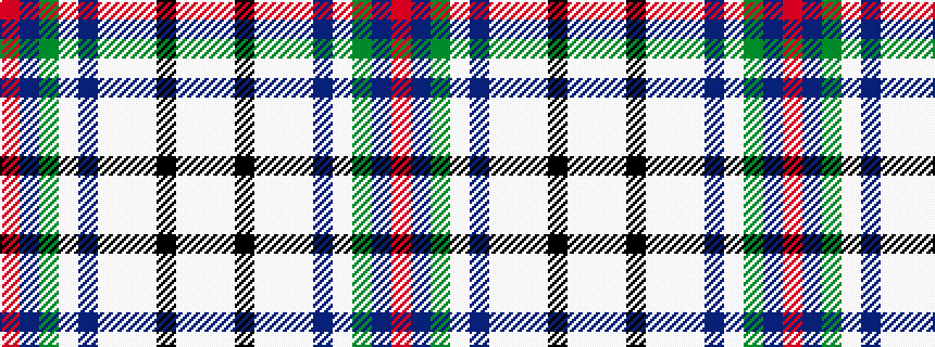 idealised woven sample of pattern RBGWBWWWKWW