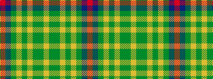 idealised woven sample of pattern RBGYGYGGY