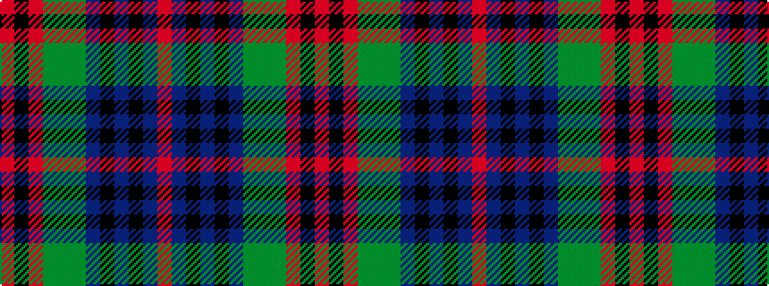 idealised woven sample of pattern RBKBKBGGGRKR
