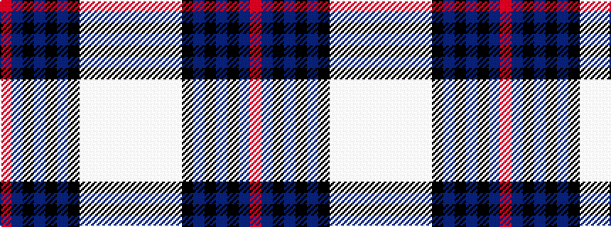 idealised woven sample of pattern RBKBKBKWWWWW