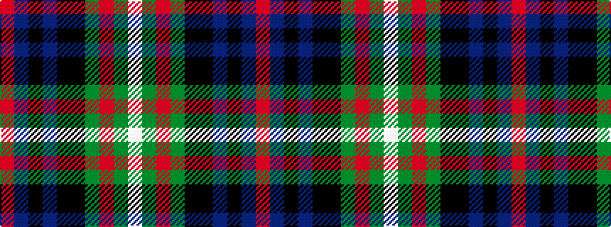 idealised woven sample of pattern RBKBKKGRGW