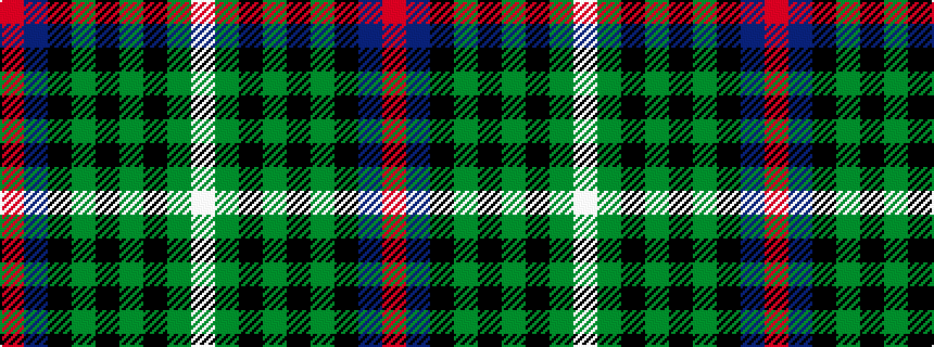 idealised woven sample of pattern RBKGKGKGW