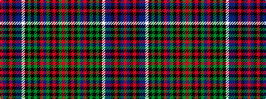 idealised woven sample of pattern RBKRKBBWKGKGKRBGKRKGR