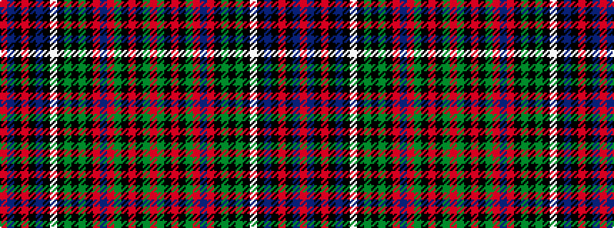 idealised woven sample of pattern RBKRKBKWKGKGKRBRGKRKGR