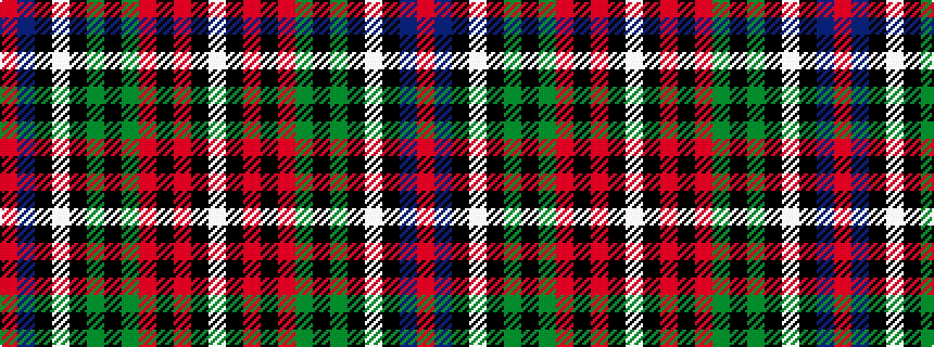 idealised woven sample of pattern RBKWKGKGRKRKW
