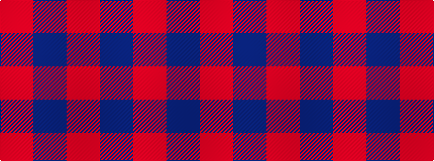 idealised woven sample of pattern RBR