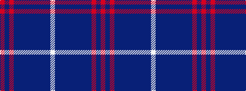 idealised woven sample of pattern RBRBBBBBBBBW