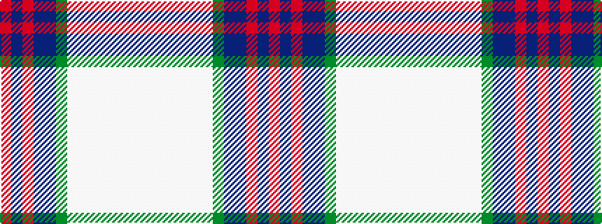 idealised woven sample of pattern RBRBBGWWWWWWW