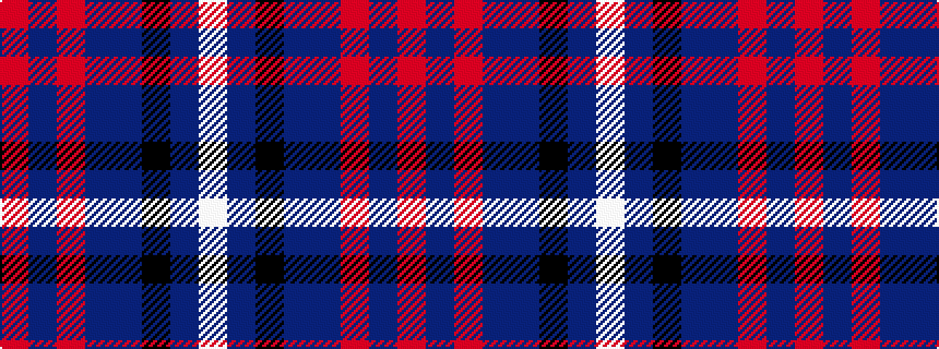 idealised woven sample of pattern RBRBBKBW