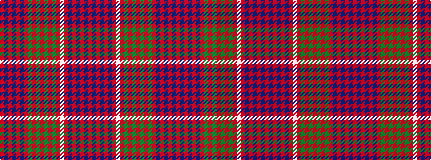 idealised woven sample of pattern RBRBRBRGRGRGRGRWRBRBRBR