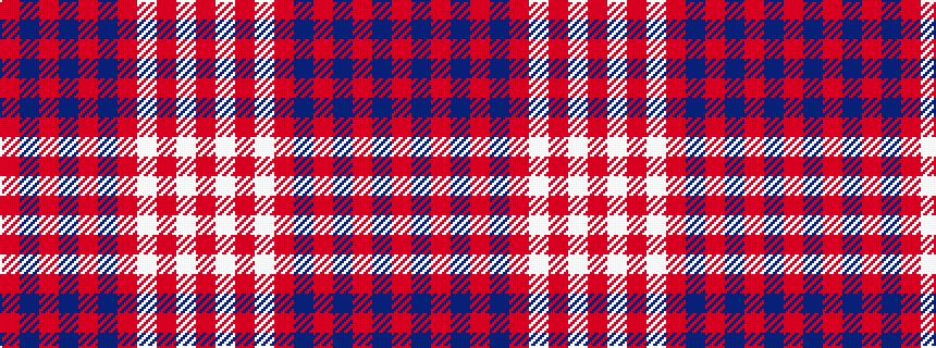 idealised woven sample of pattern RBRBRBRWRWR