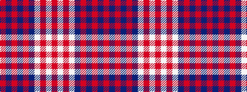 idealised woven sample of pattern RBRBRBWRWR