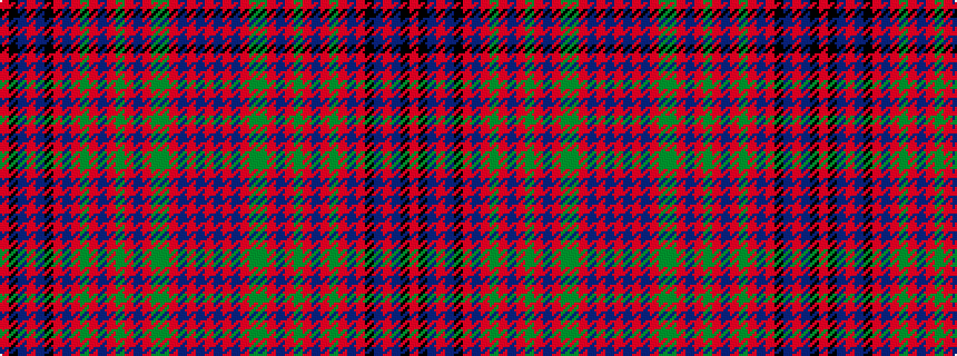 idealised woven sample of pattern RBRBRGGRBRGRBRGRBRKBRBKR