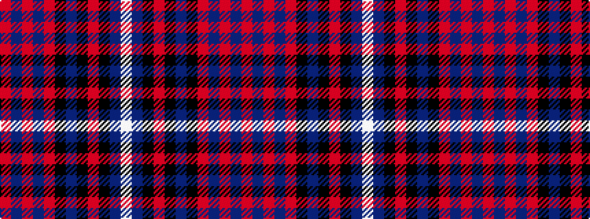 idealised woven sample of pattern RBRBRKBKRKBW