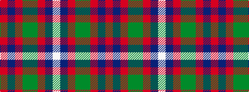 idealised woven sample of pattern RBRGGRBW