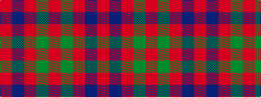 idealised woven sample of pattern RBRGR