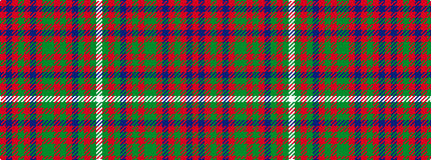 idealised woven sample of pattern RBRGRBRGGRGRBGRGW