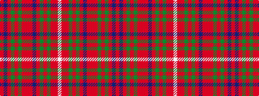 idealised woven sample of pattern RBRGRGRRRBRGRGRRW