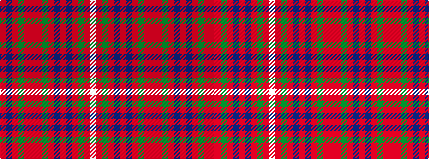 idealised woven sample of pattern RBRGRRRGRBRBRGRW