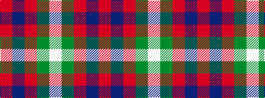 idealised woven sample of pattern RBRGW
