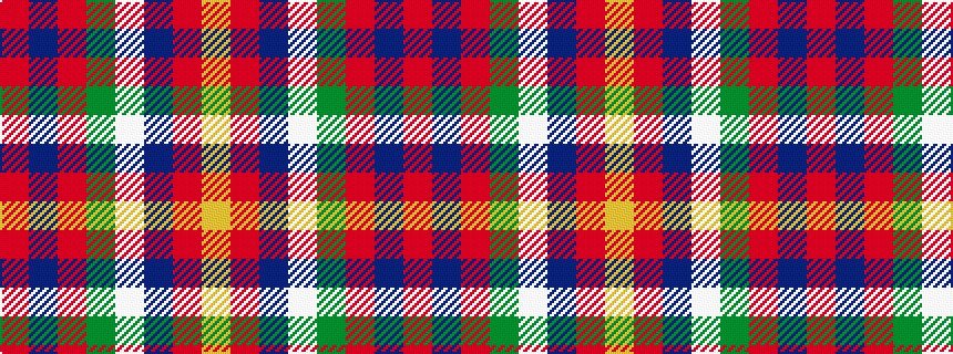 idealised woven sample of pattern RBRGWBRY