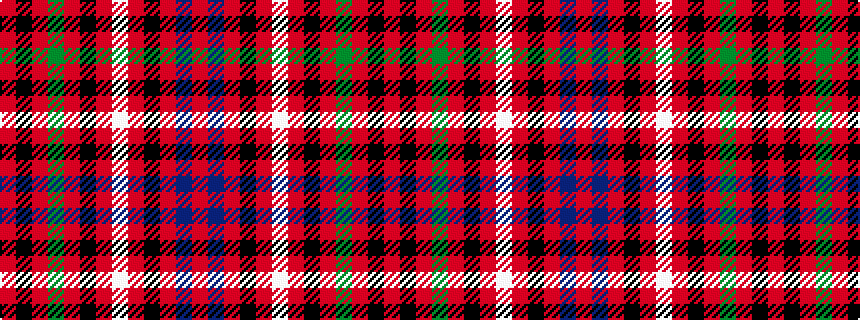 idealised woven sample of pattern RBRKRWRKRGRKR