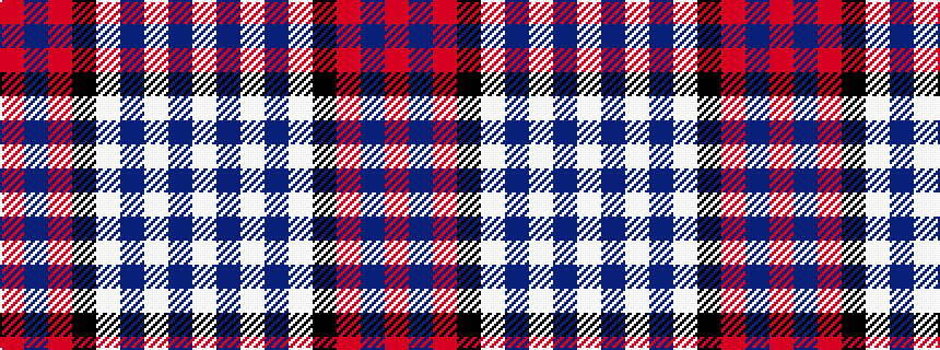 idealised woven sample of pattern RBRKWBWBW